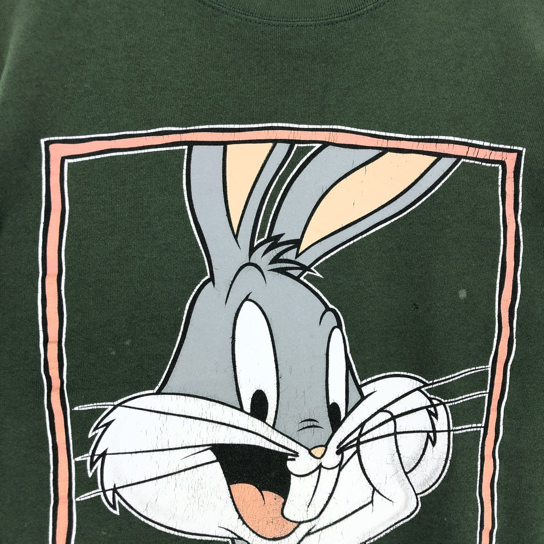 90'S JERRY LEIGH Looney Tunes Bugs Bunny character sweatshirt, men's size L / eaa479704