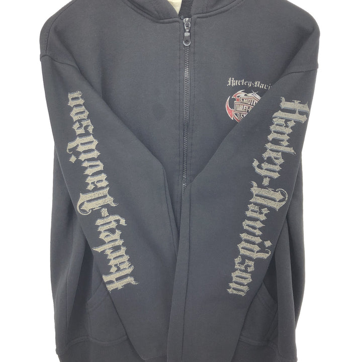 Harley-Davidson Back Print Sweat Full Zip Hoodie Made in Canada Men's L /eaa479755