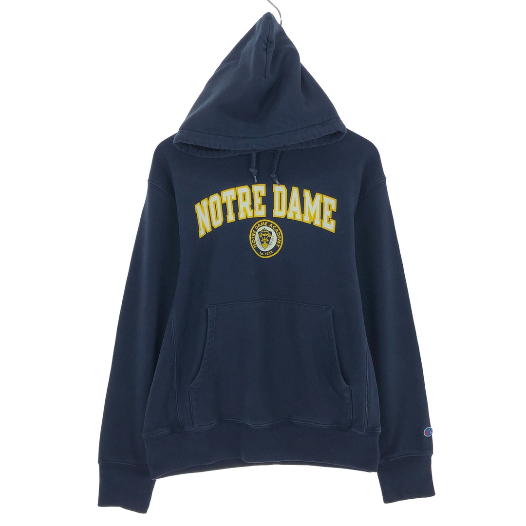 Champion Premium Reverse Weave Notre Dame University College Sweat Pullover Hoodie Men's M / eaa479877