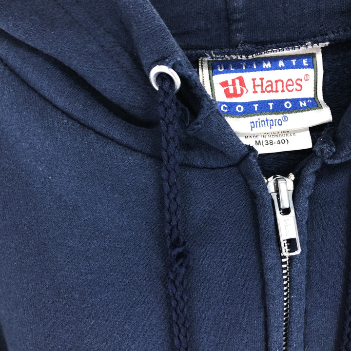 Hanes ULTIMATE COTTON back print sweat full zip hoodie men's size M /eaa479944