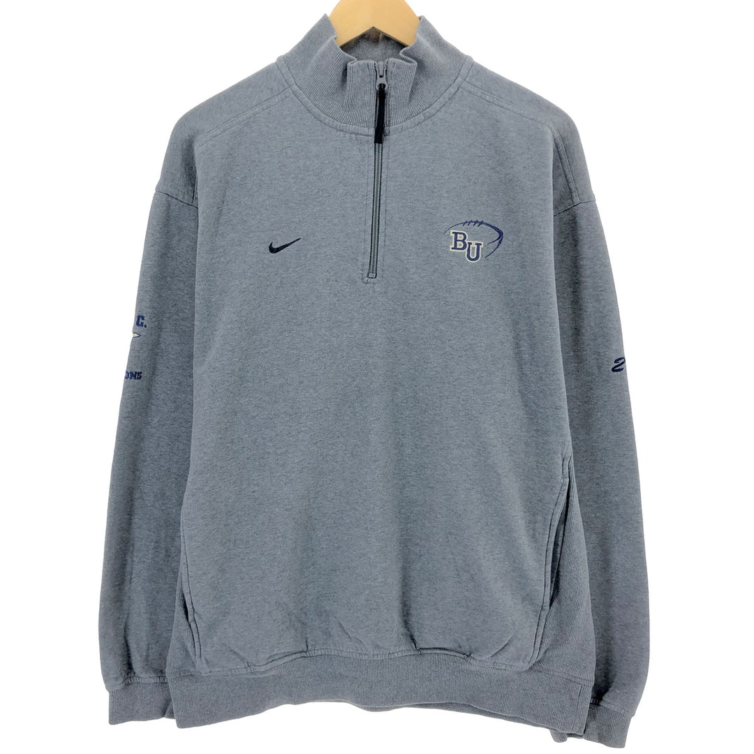 00'S Nike NIKE TEAM College Half-Zip Sweatshirt Trainer Men's L size / eaa479961