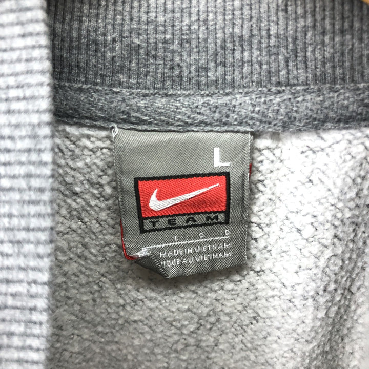 00'S Nike NIKE TEAM College Half-Zip Sweatshirt Trainer Men's L size / eaa479961