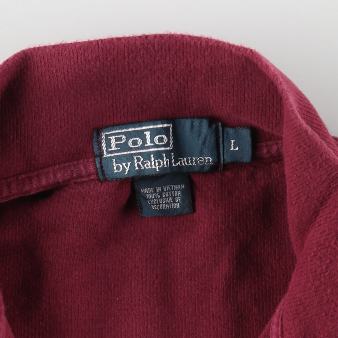 Ralph Lauren POLO by Ralph Lauren Half-Zip Sweatshirt, Men's L size / eaa479993