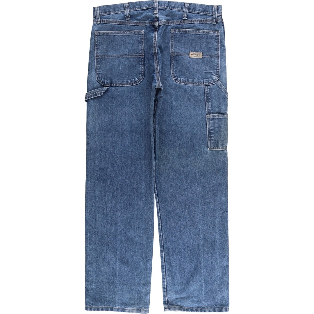 00'S Wrangler Denim Painter Pants Men's W35 cotton blue type Vintage Second Hand