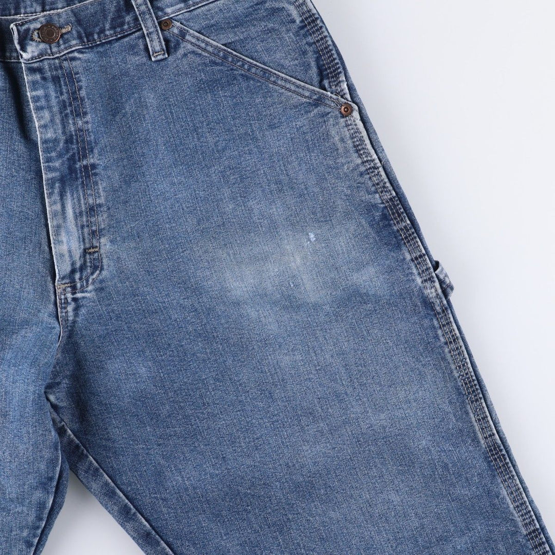 00'S Wrangler Denim Painter Pants Men's W35 cotton blue type Vintage Second Hand