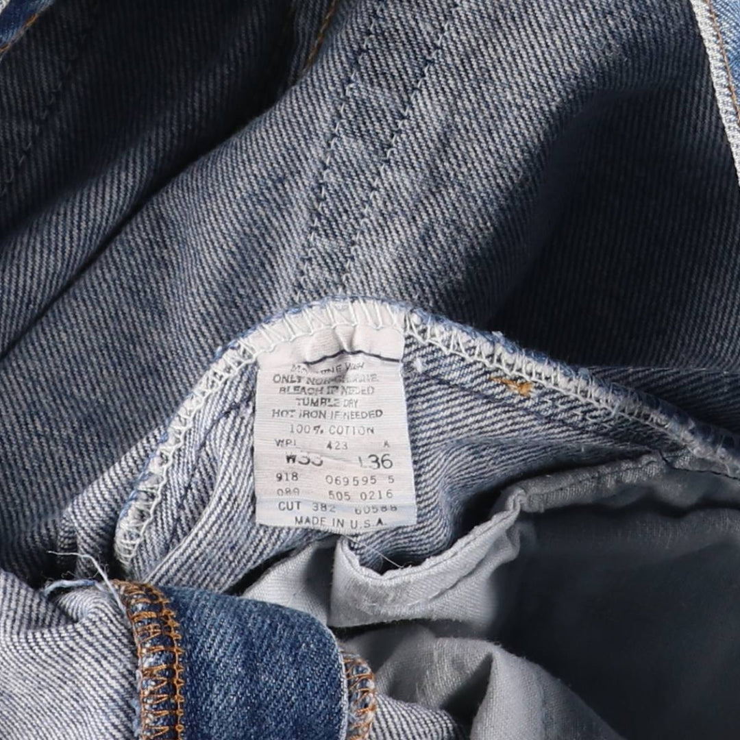 90'S Levi's 505 Tapered Denim Pants, Made in USA, Men's, Size W31, Vintage cotton navy blue type Vintage Second Hand