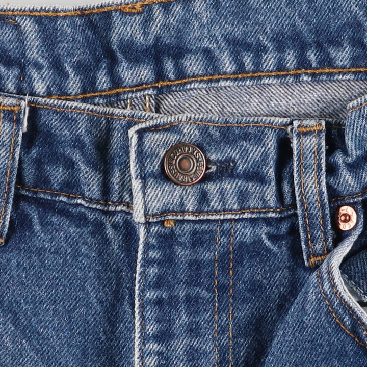 90'S Levi's 505 Tapered Denim Pants, Made in USA, Men's, Size W31, Vintage cotton navy blue type Vintage Second Hand