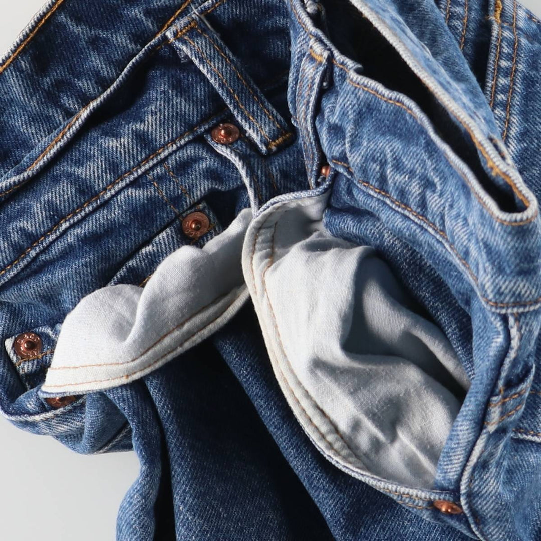 90'S Levi's 505 Tapered Denim Pants, Made in USA, Men's, Size W31, Vintage cotton navy blue type Vintage Second Hand