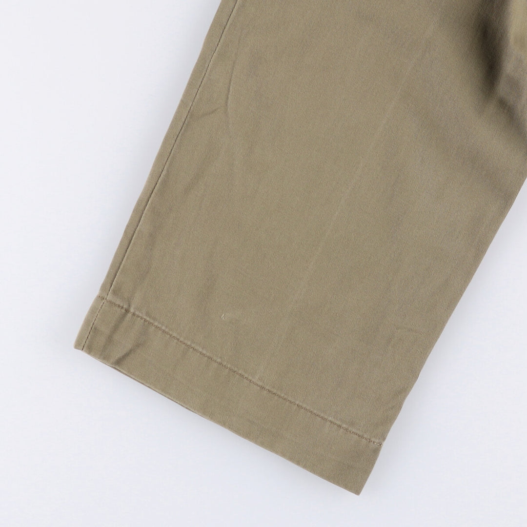 Ralph Lauren POLO by Ralph Lauren ANDREW PANT Two-pleat chino pants for men, equivalent to W33 cotton Khaki type Vintage Second Hand