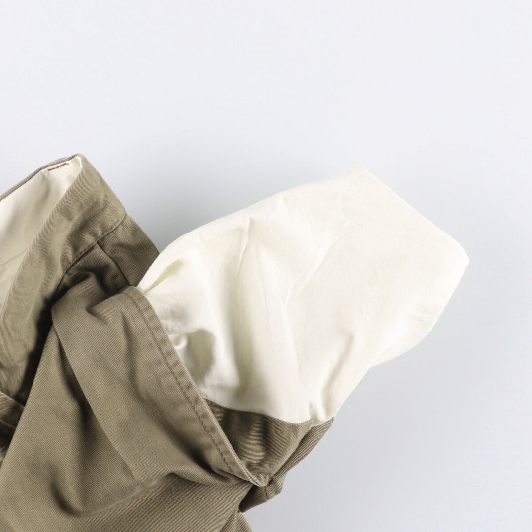 Ralph Lauren POLO by Ralph Lauren ANDREW PANT Two-pleat chino pants for men, equivalent to W33 cotton Khaki type Vintage Second Hand