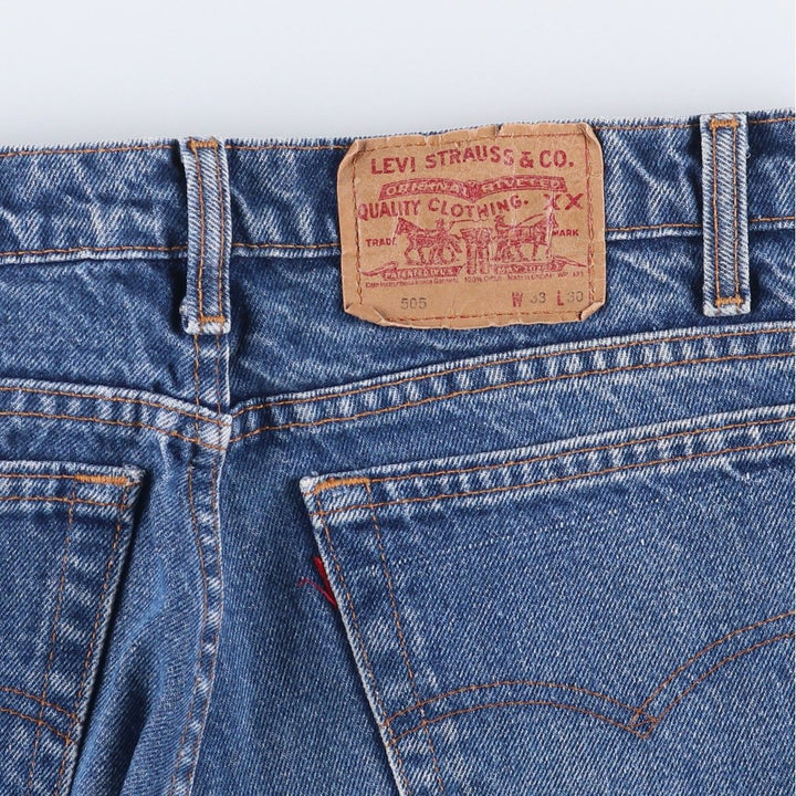 90'S Levi's 505-0216 Tapered Denim Pants, Men's, Size W32, Vintage cotton blue type Vintage Second Hand