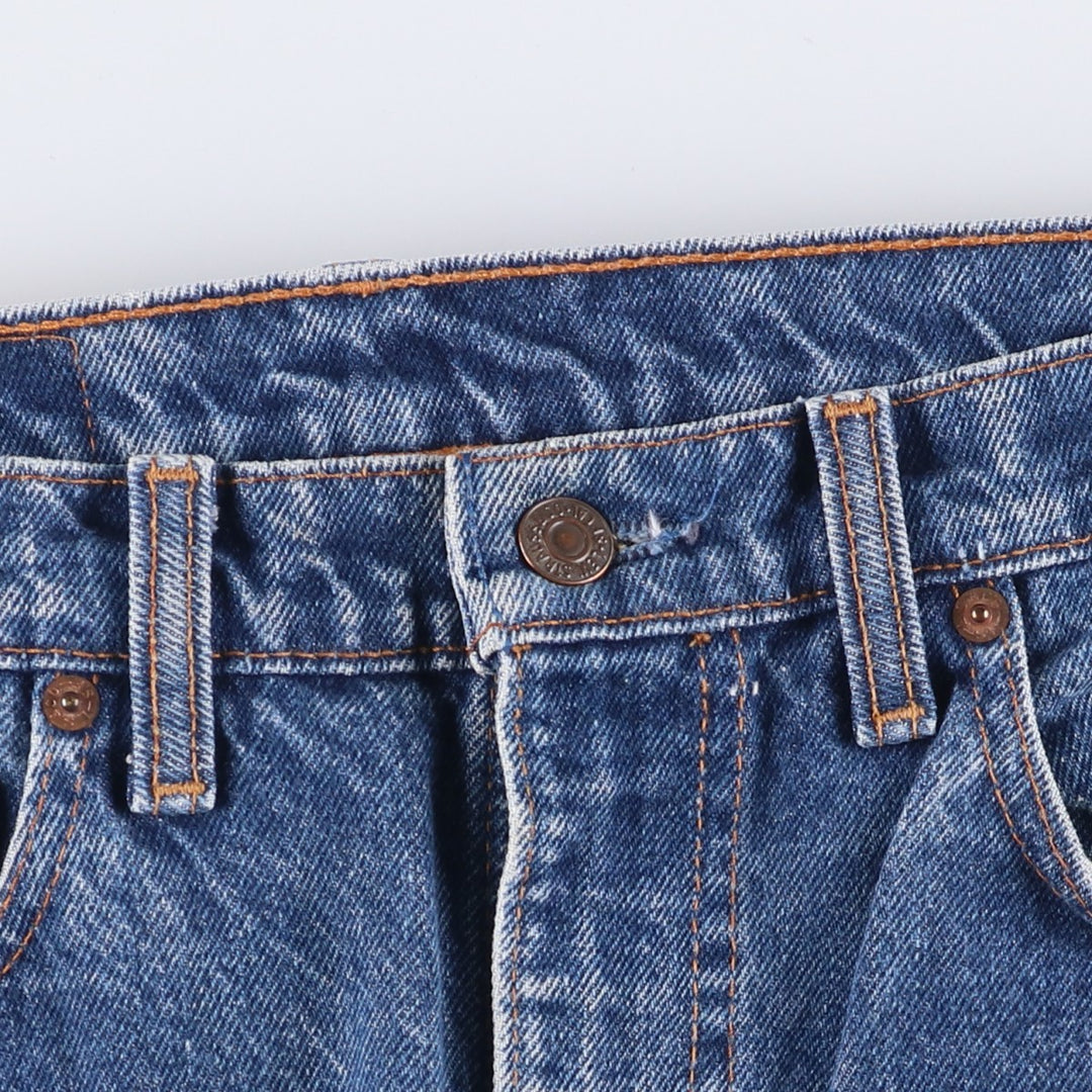 90'S Levi's 505-0216 Tapered Denim Pants, Men's, Size W32, Vintage cotton blue type Vintage Second Hand