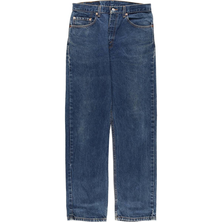 2000'S Levi's 505-0216 Regular Fit Straight Leg Tapered Denim Pants, Made in USA, Men's Size W32 cotton navy blue type Vintage Second Hand