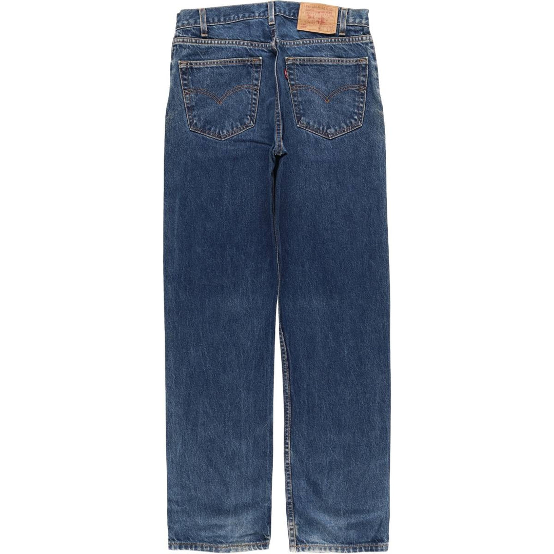 2000'S Levi's 505-0216 Regular Fit Straight Leg Tapered Denim Pants, Made in USA, Men's Size W32 cotton navy blue type Vintage Second Hand