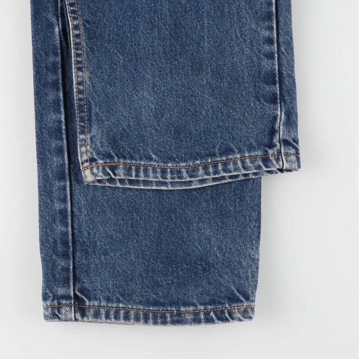 2000'S Levi's 505-0216 Regular Fit Straight Leg Tapered Denim Pants, Made in USA, Men's Size W32 cotton navy blue type Vintage Second Hand