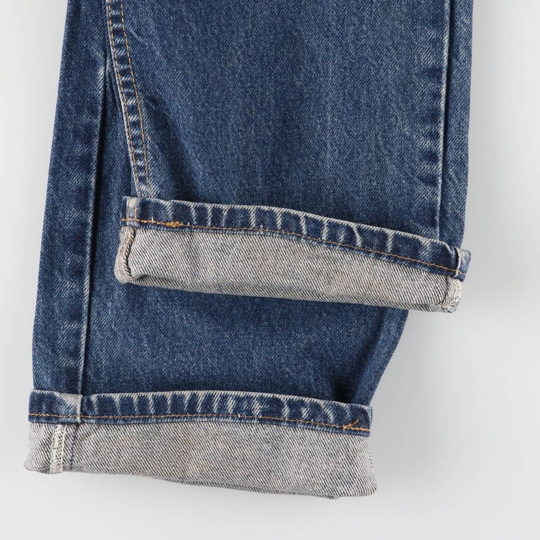 2000'S Levi's 505-0216 Regular Fit Straight Leg Tapered Denim Pants, Made in USA, Men's Size W32 cotton navy blue type Vintage Second Hand