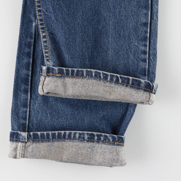 2000'S Levi's 505-0216 Regular Fit Straight Leg Tapered Denim Pants, Made in USA, Men's Size W32 cotton navy blue type Vintage Second Hand