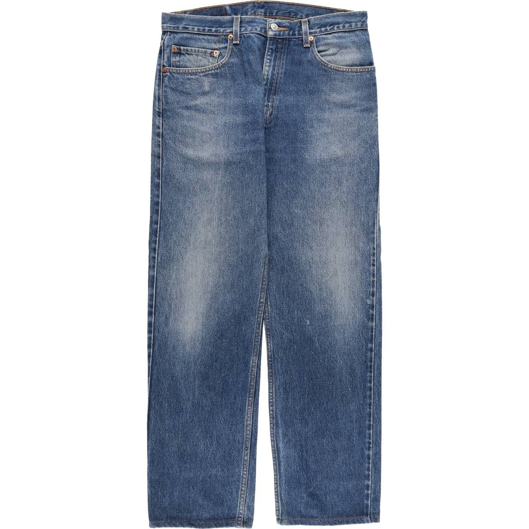 90s-00'S Vintage Levi's 505 Regular Fit Straight Leg Tapered Denim Pants, Made in Canada, Men's Size 34 unclear blue type Vintage Second Hand