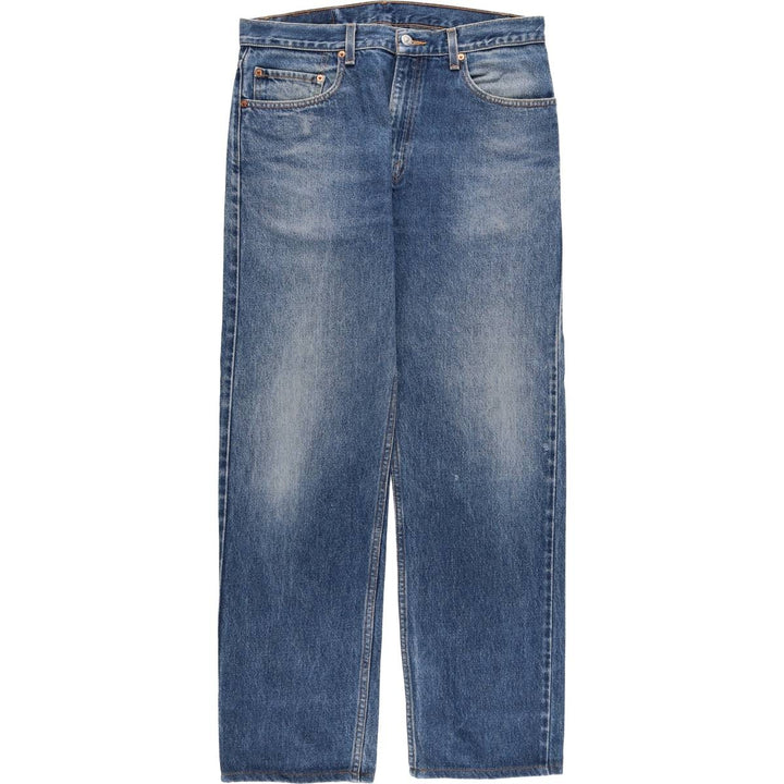 90s-00'S Vintage Levi's 505 Regular Fit Straight Leg Tapered Denim Pants, Made in Canada, Men's Size 34 unclear blue type Vintage Second Hand