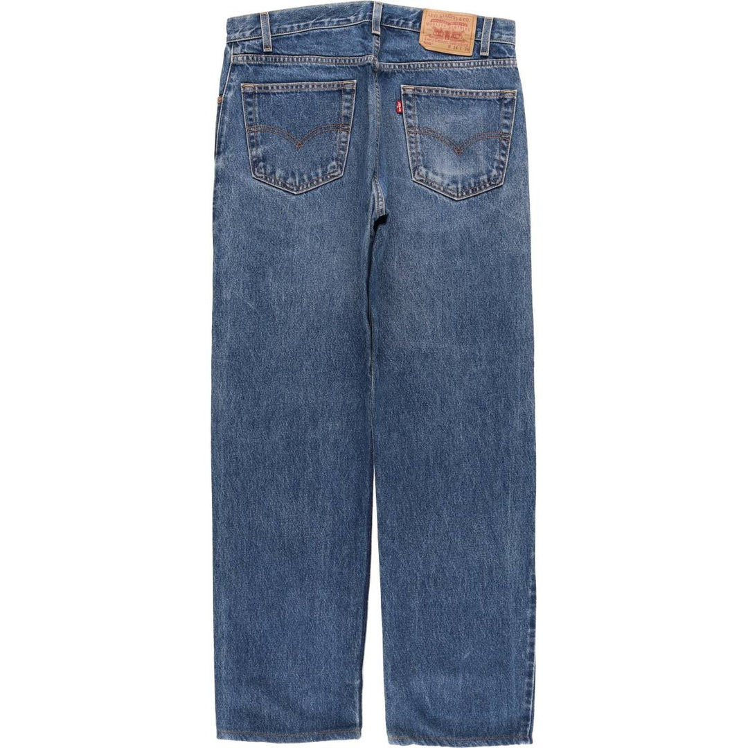 90s-00'S Vintage Levi's 505 Regular Fit Straight Leg Tapered Denim Pants, Made in Canada, Men's Size 34 unclear blue type Vintage Second Hand