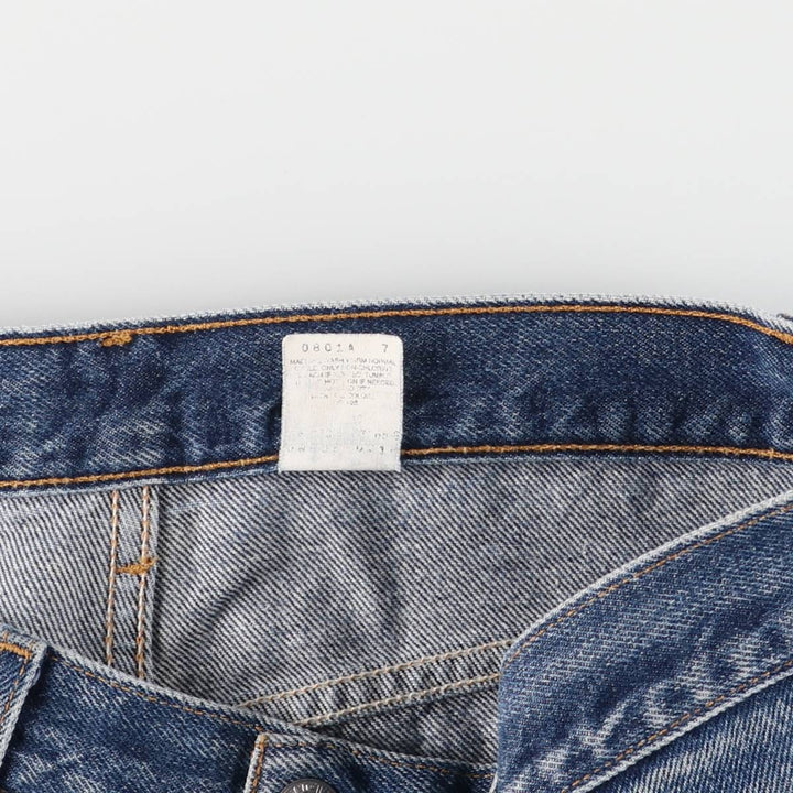 90s-00'S Vintage Levi's 505 Regular Fit Straight Leg Tapered Denim Pants, Made in Canada, Men's Size 34 unclear blue type Vintage Second Hand