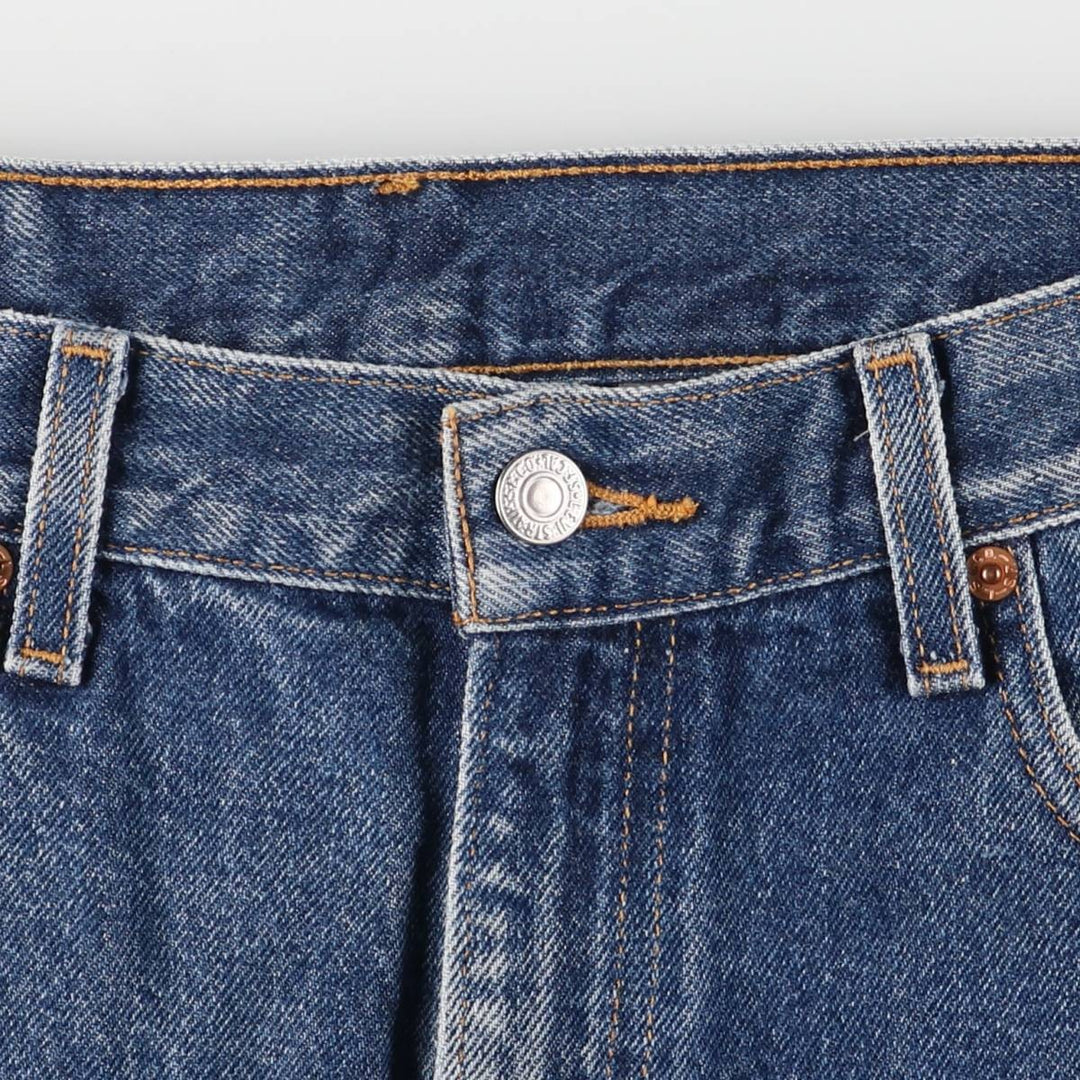 90s-00'S Vintage Levi's 505 Regular Fit Straight Leg Tapered Denim Pants, Made in Canada, Men's Size 34 unclear blue type Vintage Second Hand