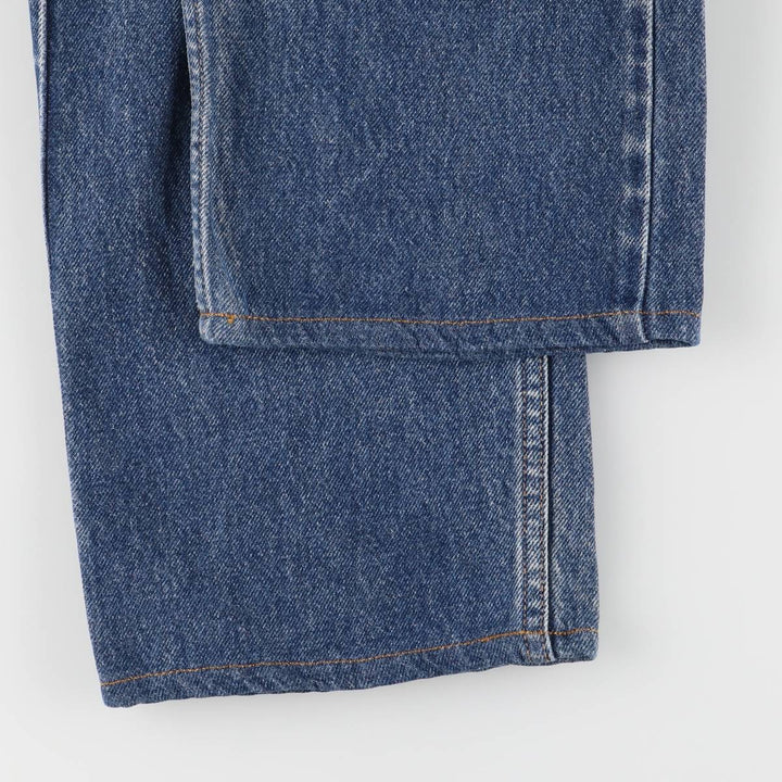 90s-00'S Vintage Levi's 505 Regular Fit Straight Leg Tapered Denim Pants, Made in Canada, Men's Size 34 unclear blue type Vintage Second Hand