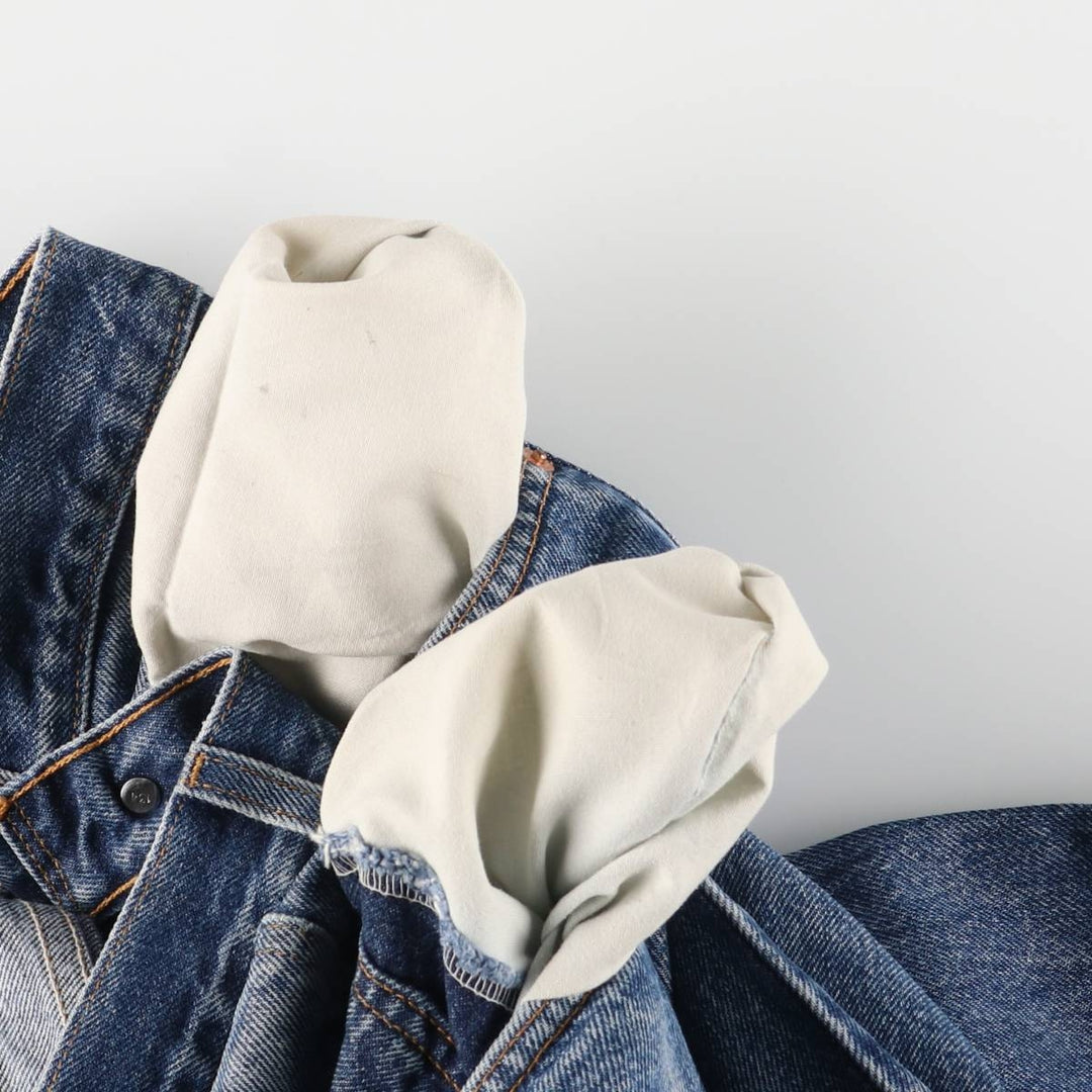 90s-00'S Vintage Levi's 505 Regular Fit Straight Leg Tapered Denim Pants, Made in Canada, Men's Size 34 unclear blue type Vintage Second Hand