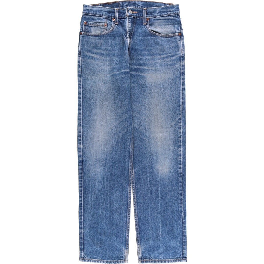 90'S Levi's 00505-0216 Regular Fit Straight Leg Tapered Denim Pants, Men's, Size W32, Vintage cotton blue type Vintage Second Hand