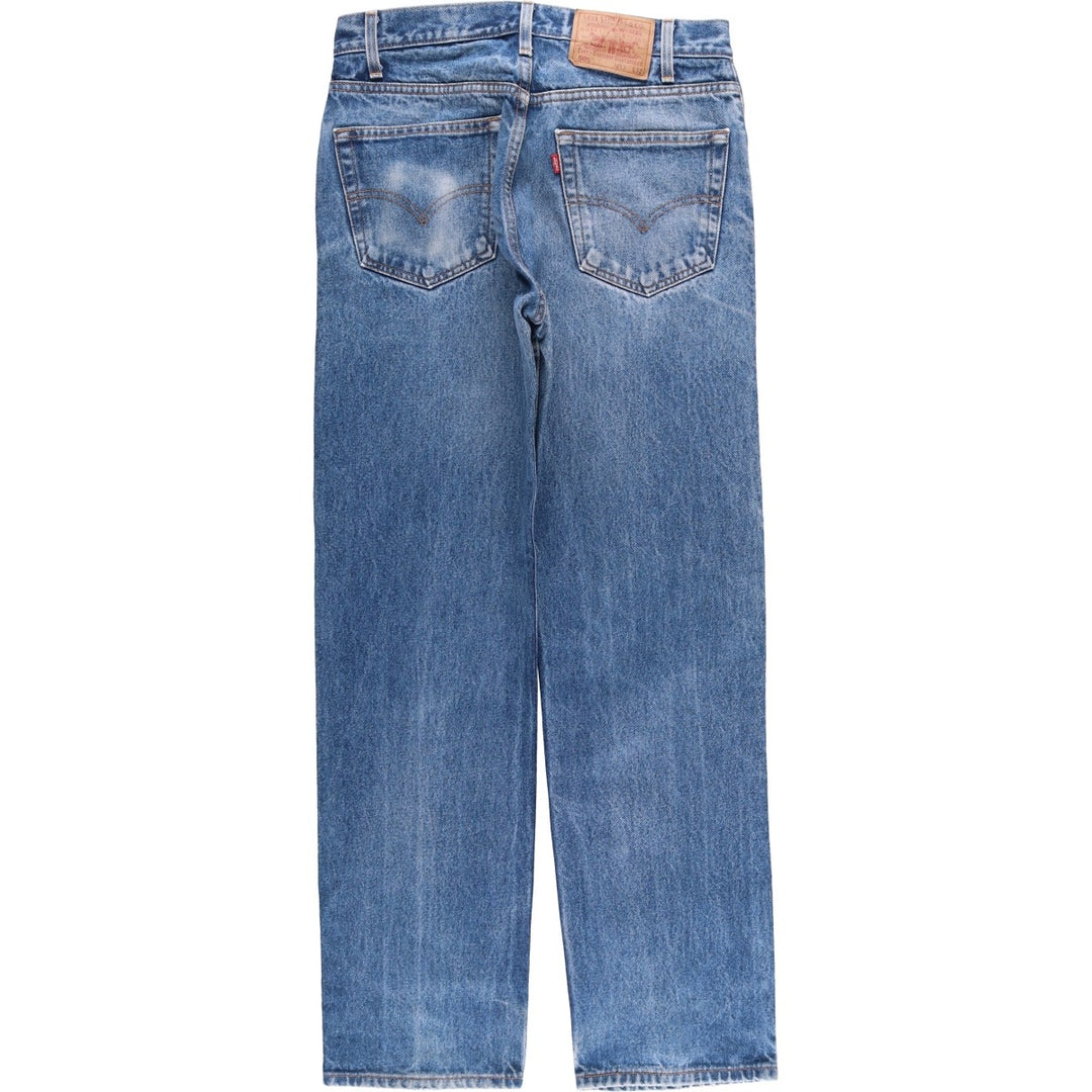 90'S Levi's 00505-0216 Regular Fit Straight Leg Tapered Denim Pants, Men's, Size W32, Vintage cotton blue type Vintage Second Hand