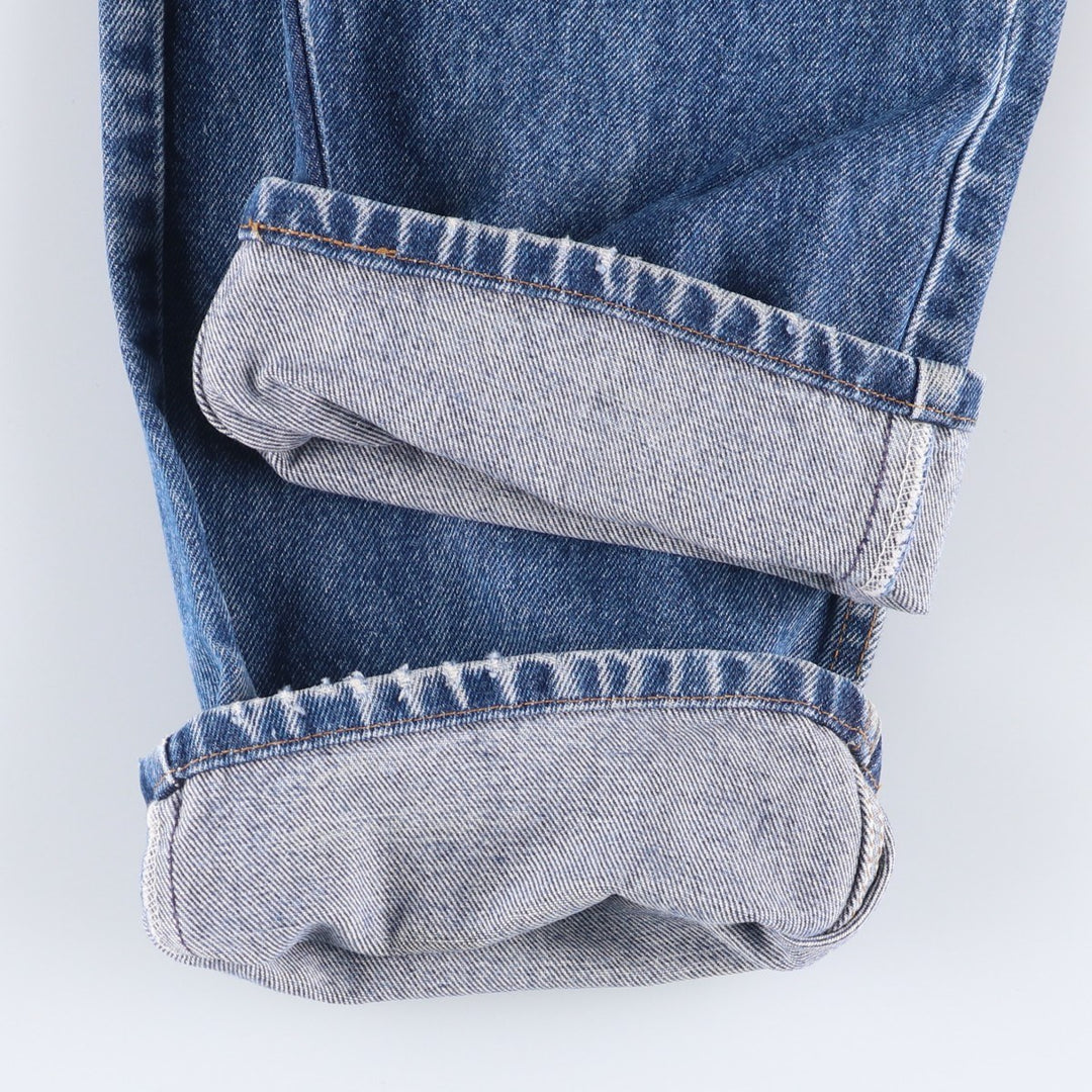 90'S Levi's 00505-0216 Regular Fit Straight Leg Tapered Denim Pants, Men's, Size W32, Vintage cotton blue type Vintage Second Hand
