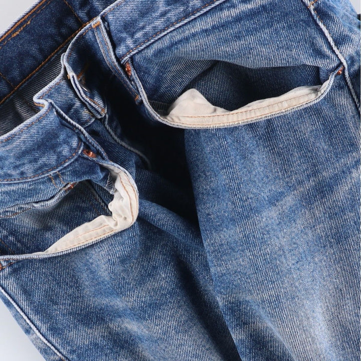 90'S Levi's 00505-0216 Regular Fit Straight Leg Tapered Denim Pants, Men's, Size W32, Vintage cotton blue type Vintage Second Hand