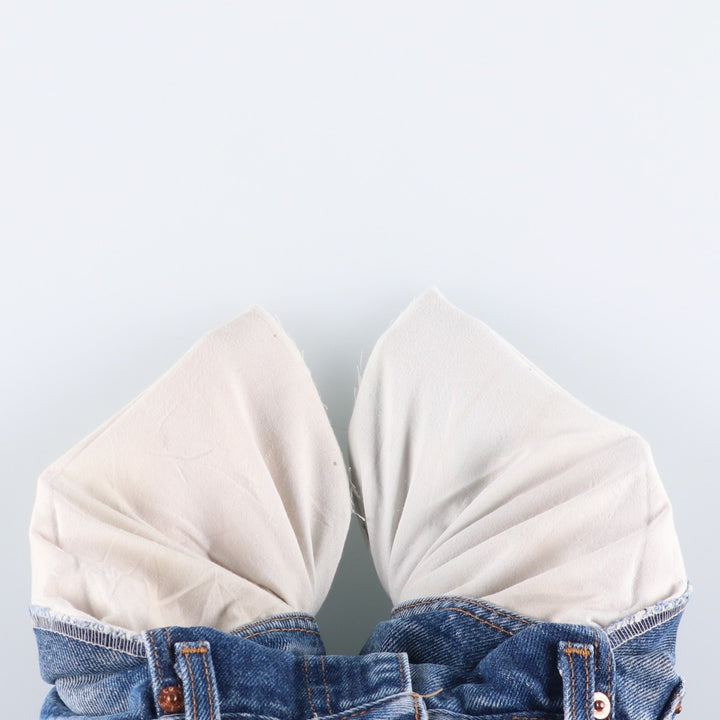 90'S Levi's 00505-0216 Regular Fit Straight Leg Tapered Denim Pants, Men's, Size W32, Vintage cotton blue type Vintage Second Hand