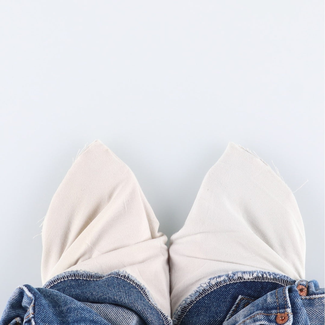 90'S Levi's 00505-0216 Regular Fit Straight Leg Tapered Denim Pants, Men's, Size W32, Vintage cotton blue type Vintage Second Hand