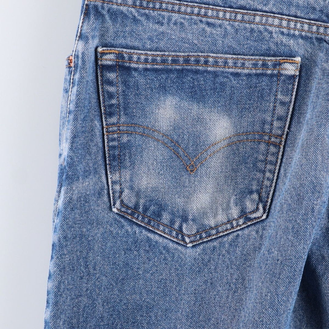 90'S Levi's 00505-0216 Regular Fit Straight Leg Tapered Denim Pants, Men's, Size W32, Vintage cotton blue type Vintage Second Hand