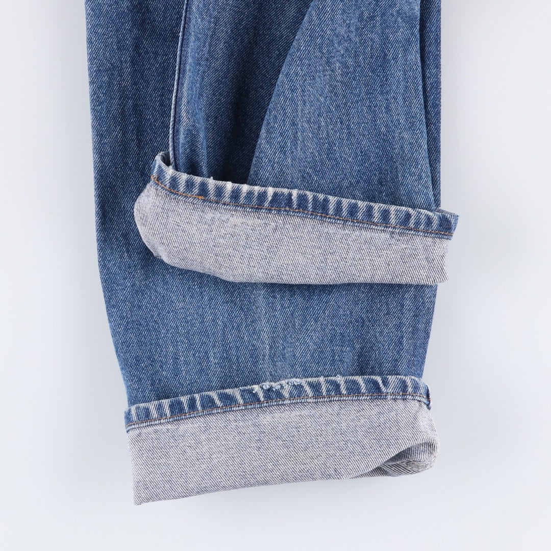 90'S Levi's 00505-0216 Regular Fit Straight Leg Tapered Denim Pants, Men's, Size W32, Vintage cotton blue type Vintage Second Hand