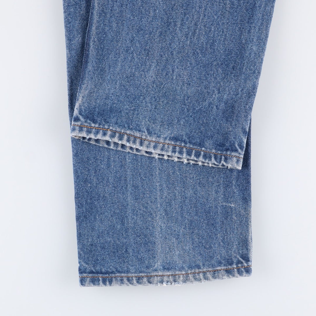 90'S Levi's 00505-0216 Regular Fit Straight Leg Tapered Denim Pants, Men's, Size W32, Vintage cotton blue type Vintage Second Hand
