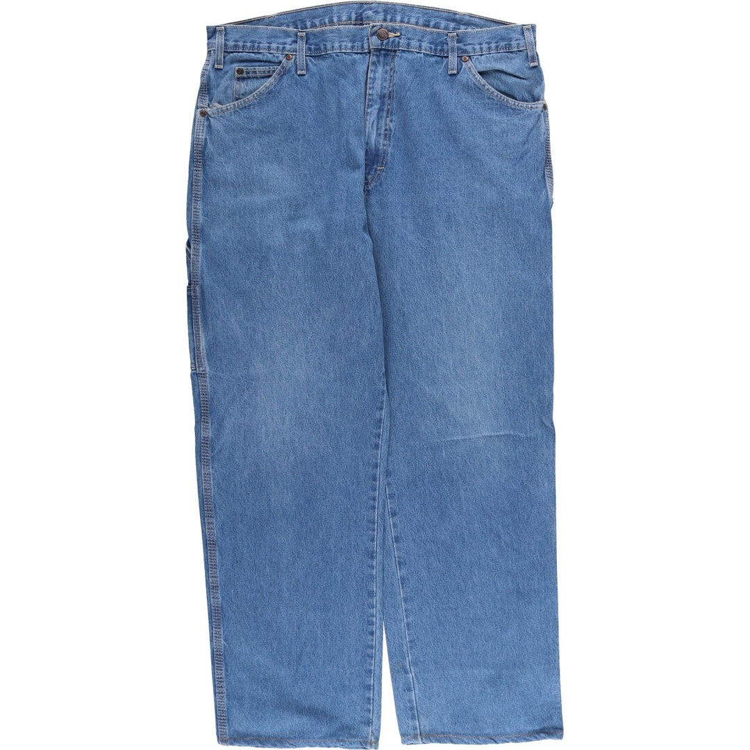 Dickies denim painter pants for men, equivalent to W37 cotton blue type Vintage Second Hand