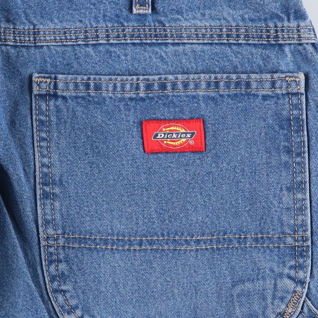 Dickies denim painter pants for men, equivalent to W37 cotton blue type Vintage Second Hand