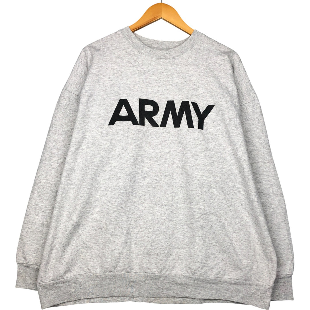 MEKE, INC. USARMY Printed Sweatshirt, Made in USA, Men's XL, Vintage cotton gray type Vintage Second Hand