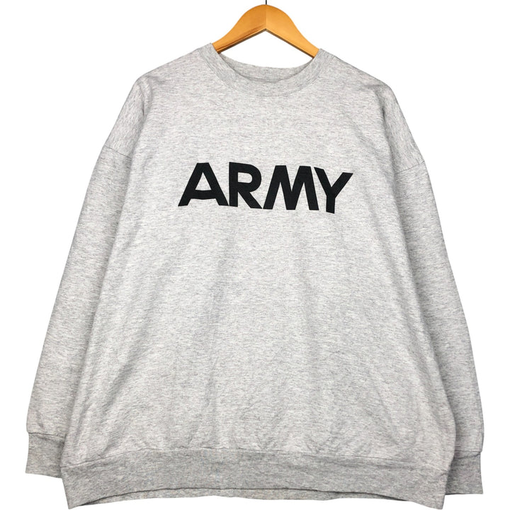 MEKE, INC. USARMY Printed Sweatshirt, Made in USA, Men's XL, Vintage cotton gray type Vintage Second Hand