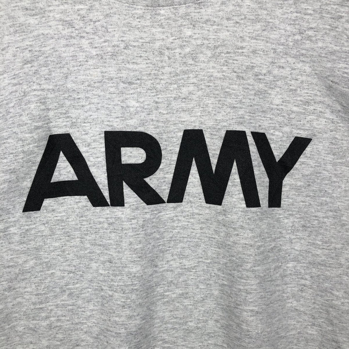 MEKE, INC. USARMY Printed Sweatshirt, Made in USA, Men's XL, Vintage cotton gray type Vintage Second Hand