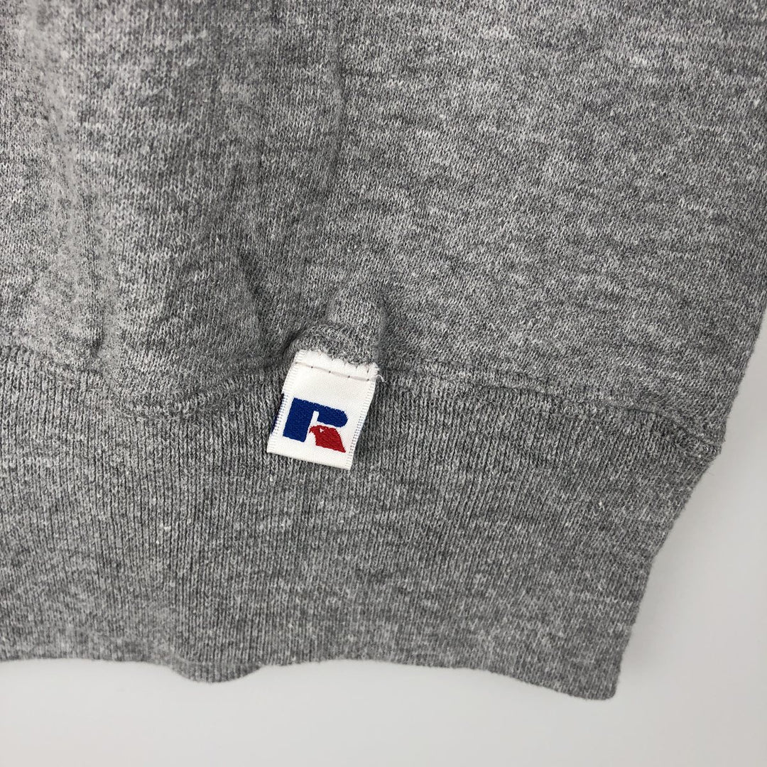 Vintage 90'S Russell ATHLETIC logo sweatshirt, size L, men's polyester gray type Vintage Second Hand