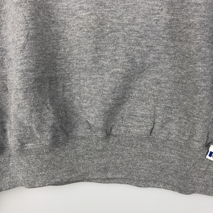 Vintage 90'S Russell ATHLETIC logo sweatshirt, size L, men's polyester gray type Vintage Second Hand