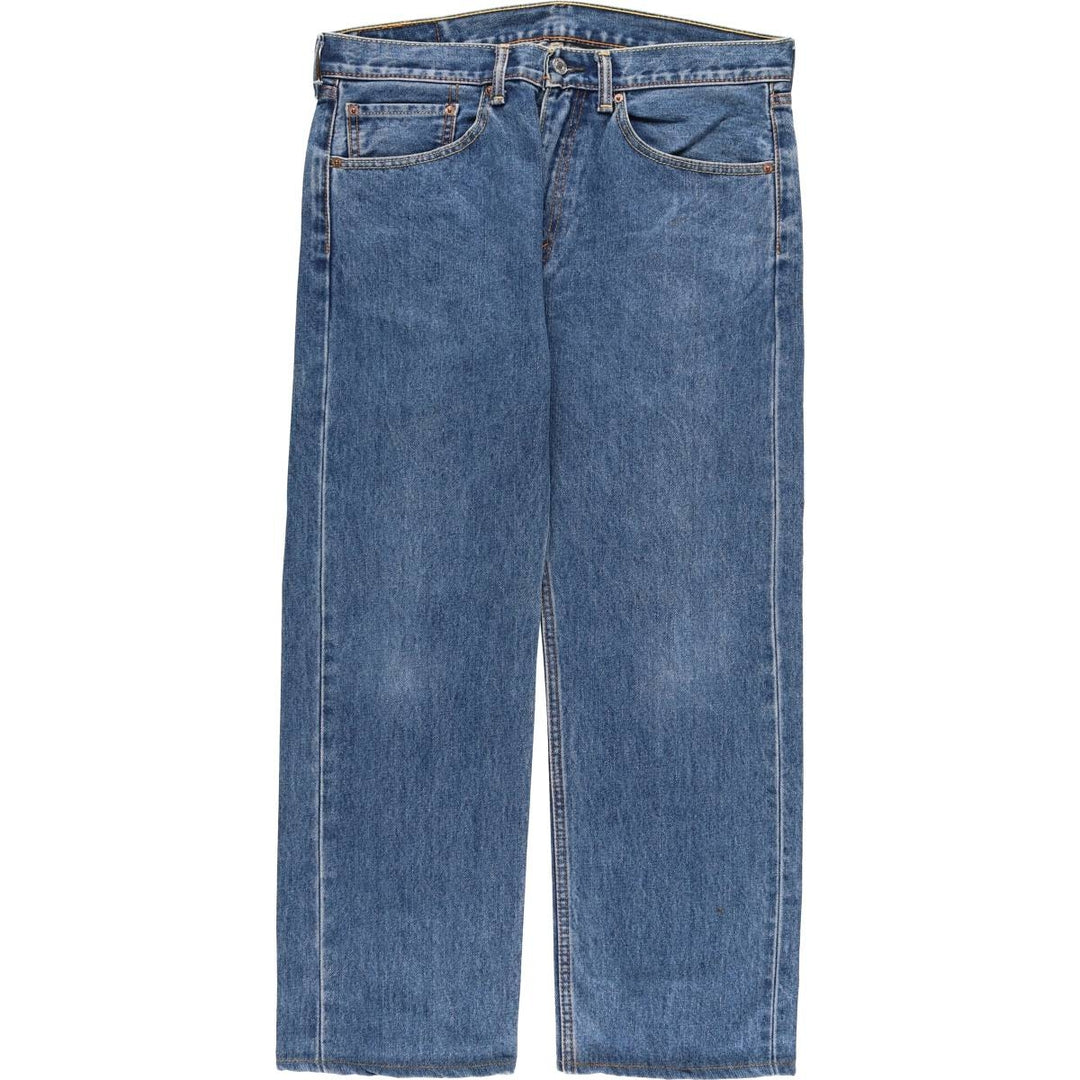 Levi's 505 tapered denim pants for men, size W34 cotton blue type Vintage Second Hand