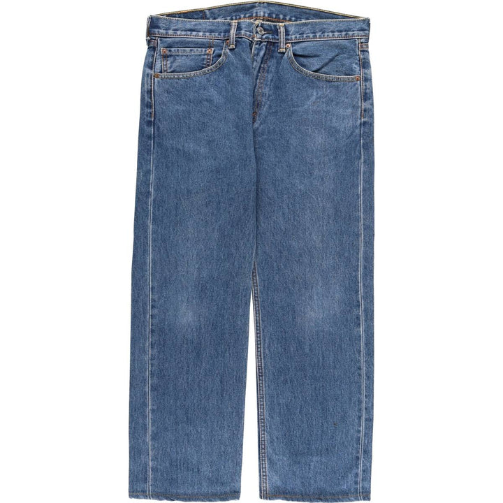 Levi's 505 tapered denim pants for men, size W34 cotton blue type Vintage Second Hand