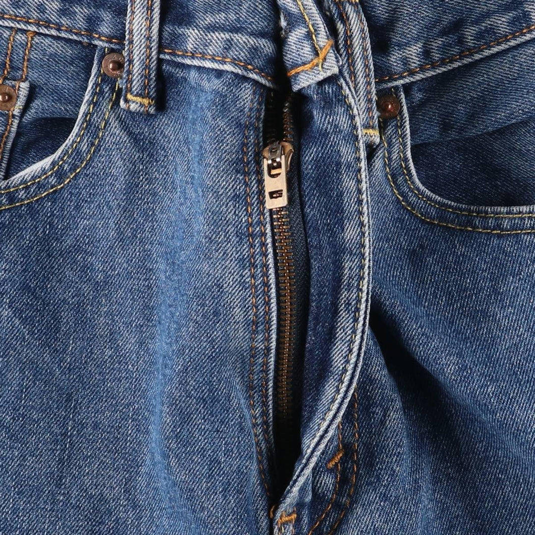 Levi's 505 tapered denim pants for men, size W34 cotton blue type Vintage Second Hand