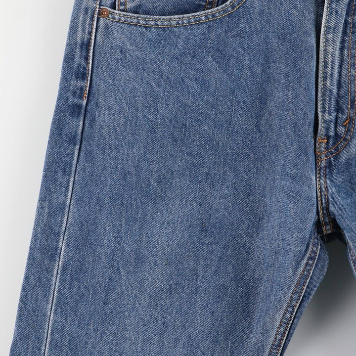 Levi's 505 tapered denim pants for men, size W34 cotton blue type Vintage Second Hand