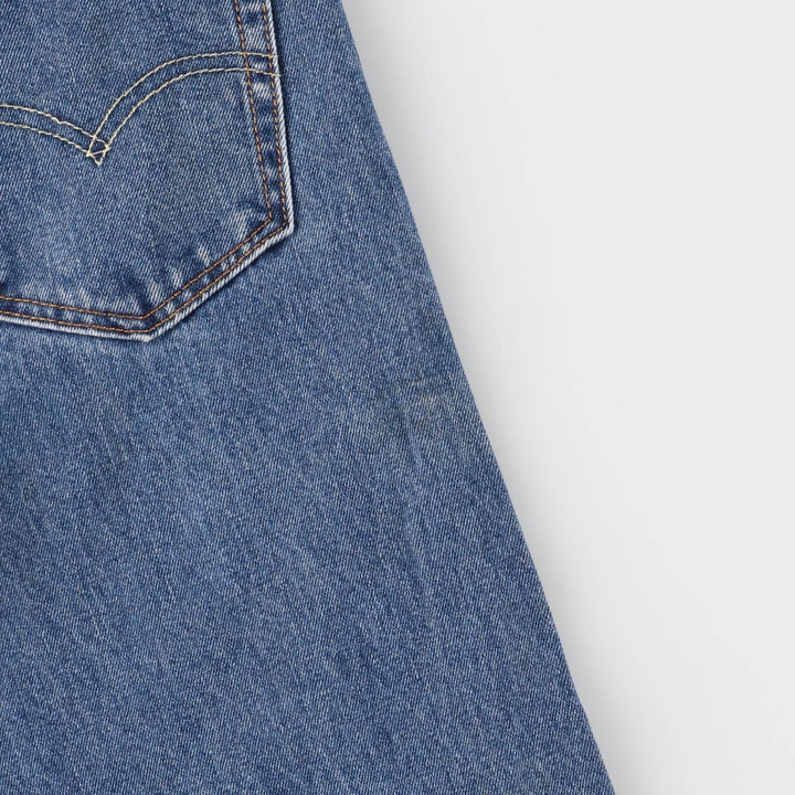 Levi's 505 tapered denim pants for men, size W34 cotton blue type Vintage Second Hand