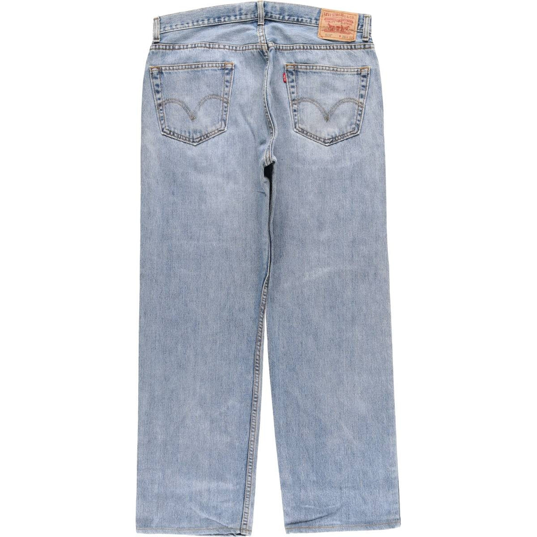 Levi's 505 REGULAR FIT tapered denim pants for men, size w36 cotton blue type Vintage Second Hand